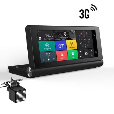 

12V 3G Car GPS Navigation Android 51 BT ROM 16GB RAM 1GB Full HD 1080P Foldable Car DVR Dual Lens Camera TS22