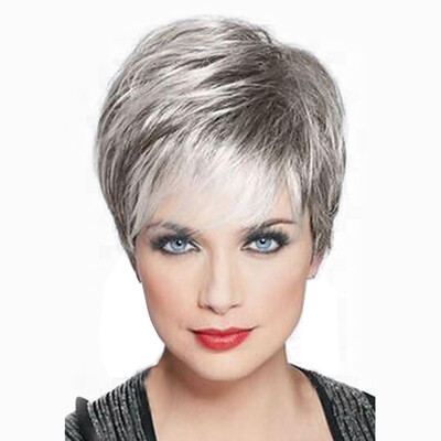 

〖Follure〗Women Short Front Curly Hairstyle Synthetic Hair Wigs For Women