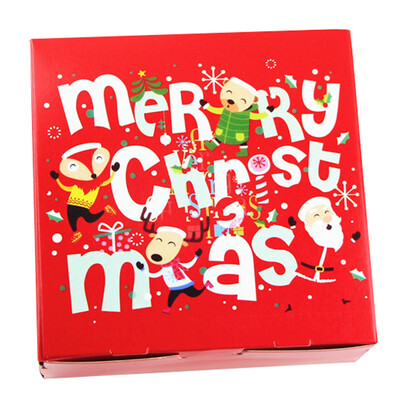 

1PC Santa Claus Deer Festival Favor Paper Candy Box DIY Gift Boxes Christmas New Year Party Candy Box