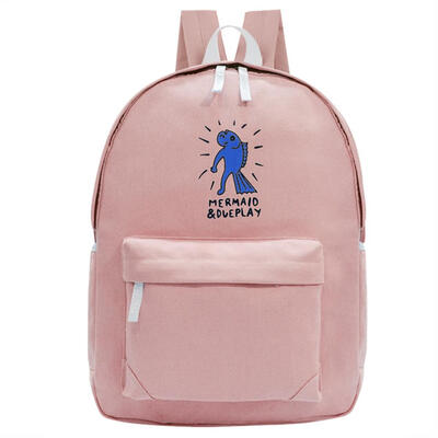

Preppy Chic Gilrs Students Canvas Printing Backpack Casual School Bag