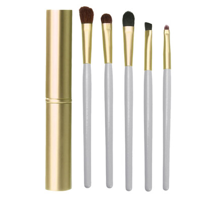 

5pcs Eye Makeup Brushes Set Eyeshadow Eyeliner Tool Kit With Round Tube