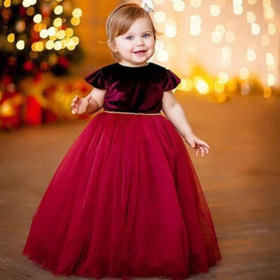 

Kids Baby Flower Princess Tulle Dress Tutu Party Dresses Girl Clothes Outfits
