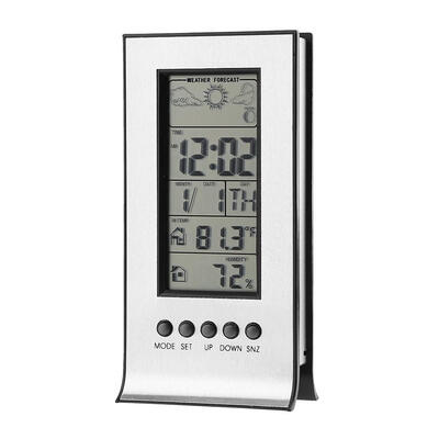 

Indoor Outdoor Wireless Weather Station Alarm Clock Snooze ForecastCalendar