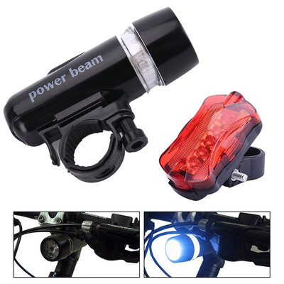 

Waterproof Bright 5 LED Lamp Bike Bicycle Cycle Front&Rear Back Tail Light Lights