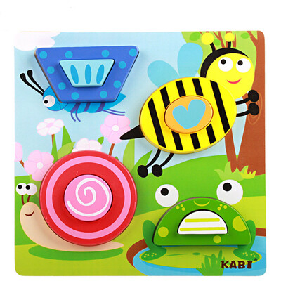 

Tailored 1PC Wooden Puzzle Educational Developmental Baby Kids Training Toy A