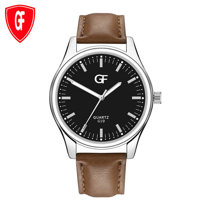 

Gobestart Hot Man Leather Watch Whatever Late Anyway Letter Watches New Pointer glow