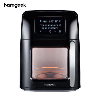 

Homgeek 1800W Versatile Air Oven Cooking Pot LED Digital Touch Control 12 Pre-set Cooking Program 12L large Capacity