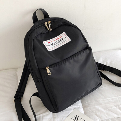 

2019 new double shoulder bag female schoolbag Korean version of high school junior high school students Oxford large capacity back