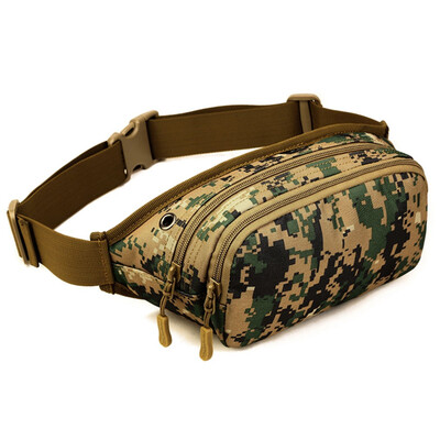 

Men Tactical Waterproof Waist Fanny Packs Bum Belt Bag Nylon Military Travel Hiking Climbing Outdoors Sports Pouch Sling Bag