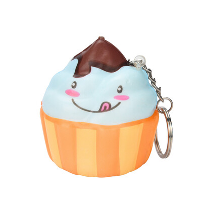 

Siaonvr Cute Ice Cream Stress Reliever Keychain Scented Slow Rising Toy