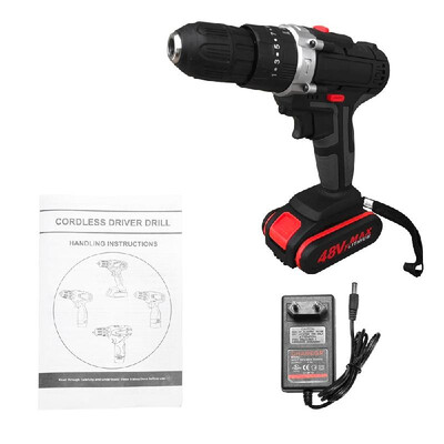 

Multifunctional Electric Impact Cordless Drill High-power Rechargeable Lithium Battery Wireless Hand Drills Home DIY Electric Powe