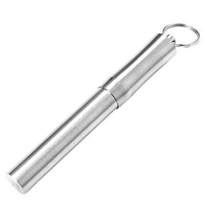 

Pocket Toothpick Holder Box Toothpick Box Metal Waterproof Aluminum Alloy Pill Case with Key Ring