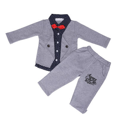 

2pcs Toddler Baby Boys Kids Gentleman Tops Long Pants Clothes Suits Outfit