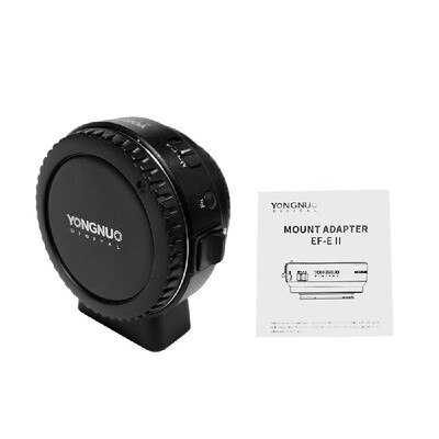 

YONGNUO EF-E II Lens Mount Adapter Ring with Auto Focus for Canon EFEF- Series & YONGNUO Lens Compatible for Sony E-Mount Camera