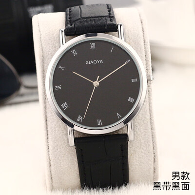 

Korean fashion trend watch female student Korean version of simple casual atmosphere quartz watch belt mens watch couple watch