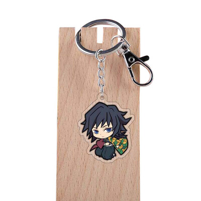 

CAR-TOBBY Anime Demon Kimetsu no Yaiba Kamado Tanjirou Keychains Key chains Acrylic Gift