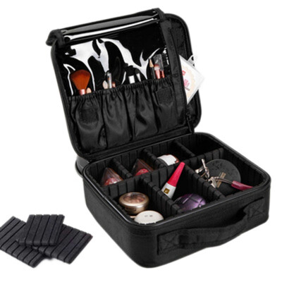 

2019 Men&Women Travel Makeup Case Unisex Waterproof Cosmetic Make Up Bags Adjustable Travel Toiletries Organizer Kit