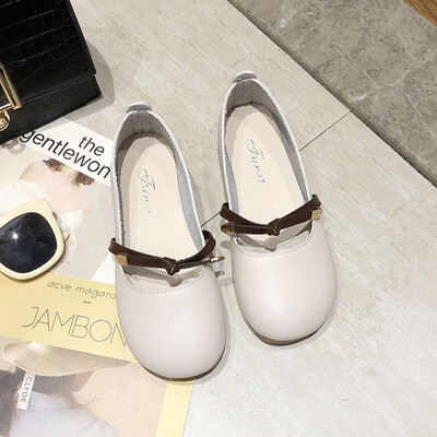 

Bean Bean Shoes Women Summer Korean Version Baitao Round Head Shallow Mouth Single Shoes Chic Soft Flat Bottom Baby Shoes Tide