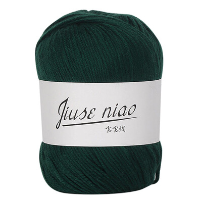 

Toponeto 1PC 50g Chunky Colorful Hand Knitting Baby Milk Cotton Crochet Knitwear Wool A