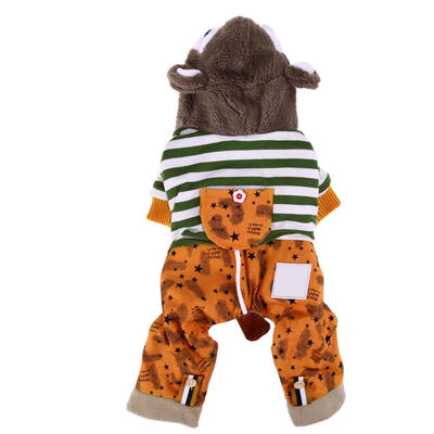 

Winter Warm Dog Cotton Clothes Hoodie Four Leg Pet Coat