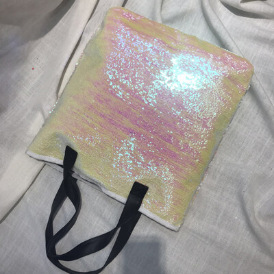 

Tailored Double Color Sequins Handbag Shoulder Bag Tote Ladies Purse