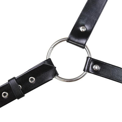 

Punk Leather Metal Shoulder Sexy Men Body Chest Harness Straps Bondage Belt