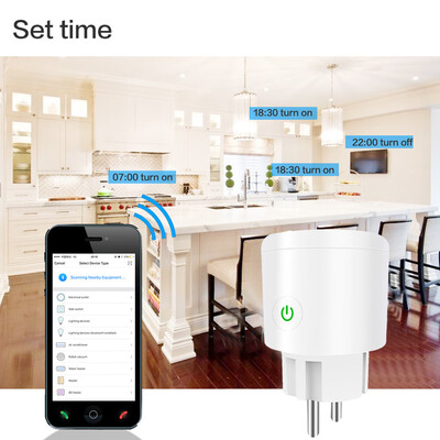 

〖Follure〗Remote Control Home WiFi Smart Socket Wireless Timer Switch Outlet EU 1PCS