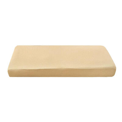 

Removable Beige Knitted Sofa Cover Stretch Couch Towel Tight Wrap Slipcover