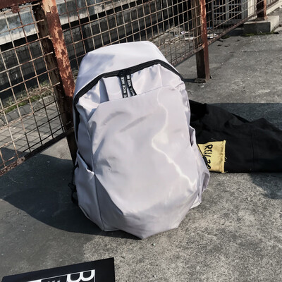

Large capacity outdoor mens backpack Korean version street shoulder bag simple travel backpack computer shoulder bag