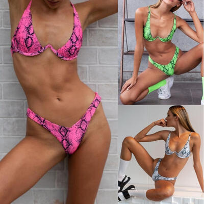 

New Women Padded Padded Bra Bikini Set Swimsuit Bathing Suit Swimwear Beachwear