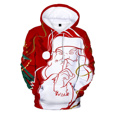 

Tailored Christmas Women Men Print Long Sleeve Hoodie Sweatshirt Ugly Pullover Tops