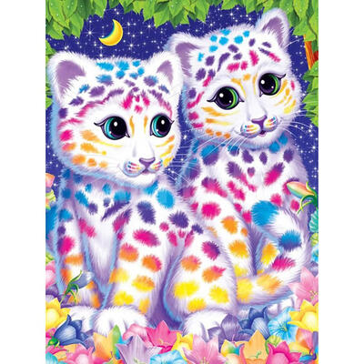 

5D DIY Full Drill Diamond Painting 2 Tigers Cross Stitch Embroidery Kit