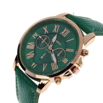 

Hot sale New Casual Watch Women Dress Watches Roman PU Leather Quartz WristWatch For Women Men relogio masculino erkek 2018 F