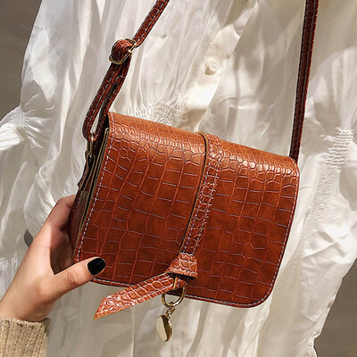 

Tailored Womens Vintage Crocodile Shoulder Bag Joker Crossbody Bag Solid Color Bag