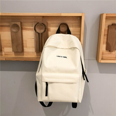 

Schoolbag female Korean high school students ins wind bf campus simple ancient feeling girl backpack Japanese backpack