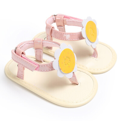 

Baby Girl Cute Sunflower PU Leather Baby Moccasins Child Summer Shoes