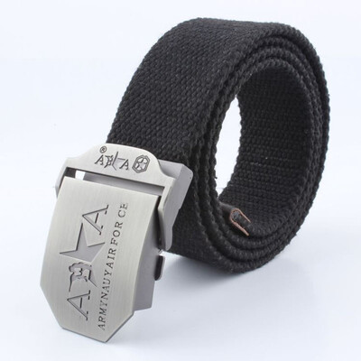 

Trend Canvas Men belt fashion Alloy Automatic buckle Men&Women belt casual sport Canvas weaving Men cowboy pants belt