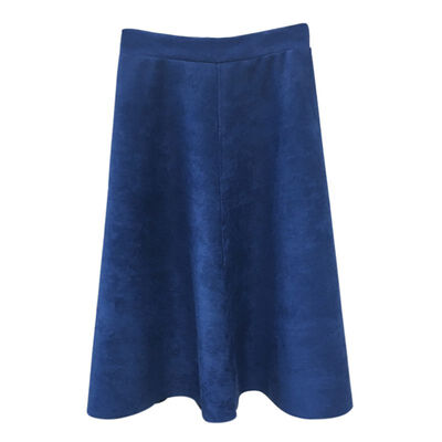 

Autumn women long skirt elegant high waist solid A-line female solid femme Skirt