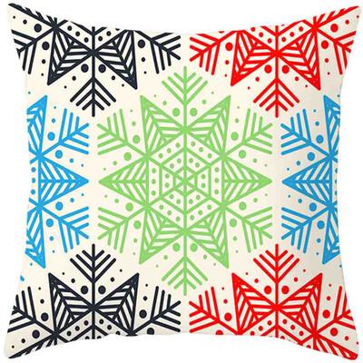

Tailored 2020Merry Christmas Pillow Cases Cotton Linen Sofa Cushion Cover Home Decor