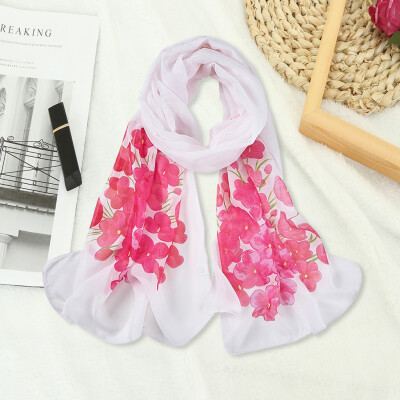 

Gobestart Fashion Womens Ladies Chiffon Print Long Soft Wrap Scarf Ladies Shawl Scarf