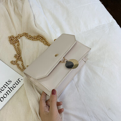

Ins bag girl summer chic chain bag new 2019 Korean version of the fashion single shoulder slanted small square bag