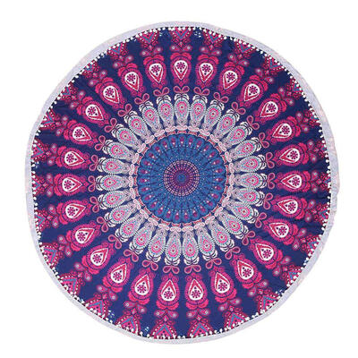 

Large Microfiber Reactive Printed Round Beach Towel Serviette De Plage Toalla Playa Beach Swim Towel 150cm