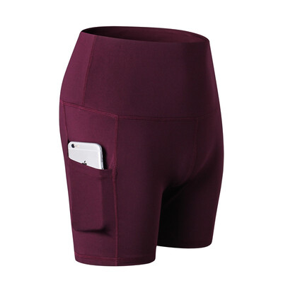 

Womens Casual Running Shorts Yoga Gym Jogging Anti-lighting Hot Pants Pockets