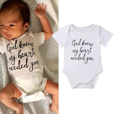 

Newborn Baby Girls Boy Short Sleeve Bodysuit Romper Jumpsuit Outfits Clothes