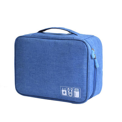 

Multifunction Large Capacity Cable Organizer Travel Bag Portable Waterproof Cable Storage Kit