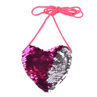 

Children Mini Sequin Zipper Cross-body Handbag Fashion Kids Shoulder Messenger Bag