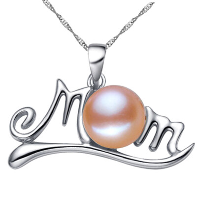 

Mother Charming Gift Fashion Pearl Necklace Accessory Mom Jewelry Pendant Elegant Day Gift