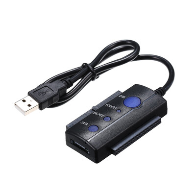 

IDESATA to USB20 Adapter Converter Cable Hot-Swap for 2535 HDD Hard Drive DiskEU Plug