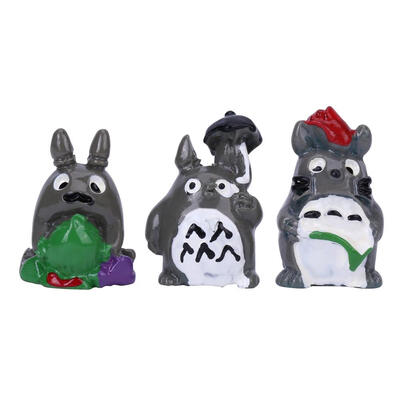 

3pcsSet Cartoon Animal Micro Landscape Resin Pot Culture Garden Miniatures