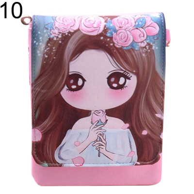 

Fashion Kids Girls Faux Leather Mini Phone Storage Sling Shoulder Crossbody Bag